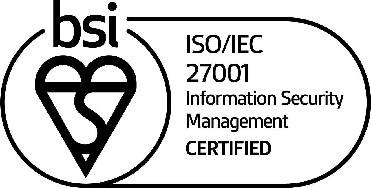 BSI Mark of Trust: ISO/IEC 27001 Information Security Management, certified